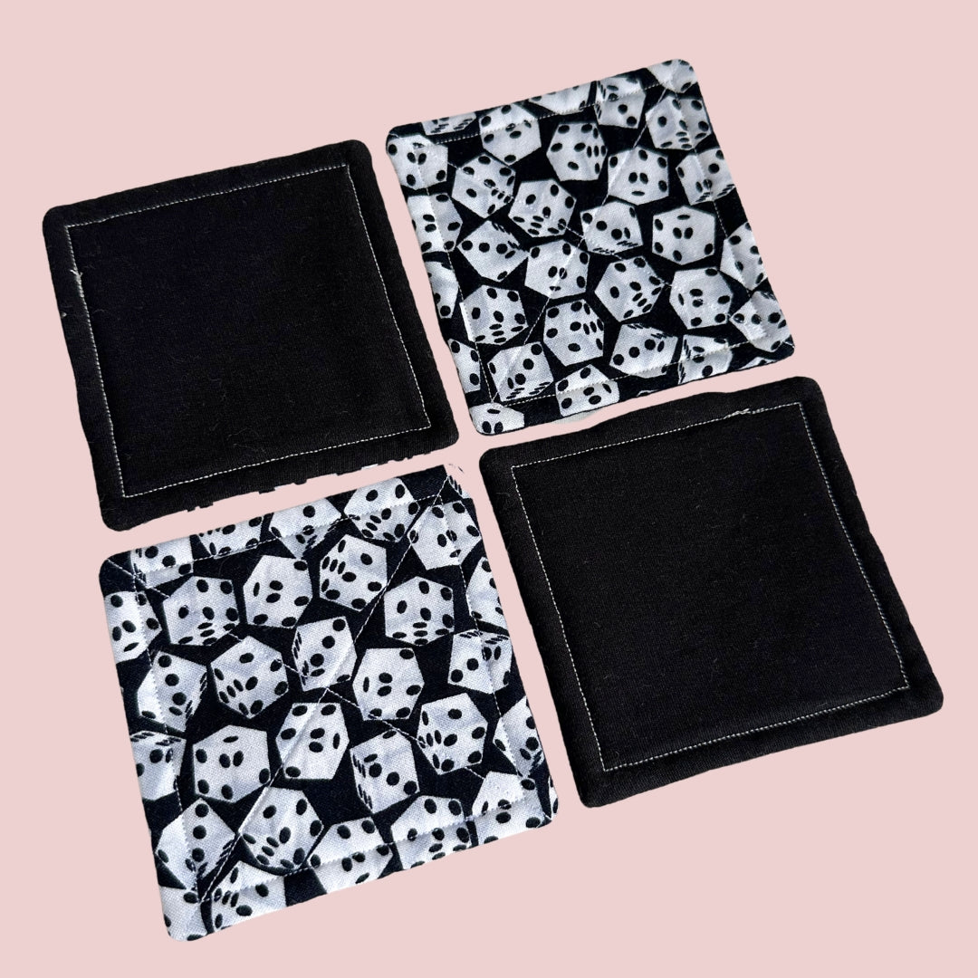 Upcycled Mug Rug Coasters Set