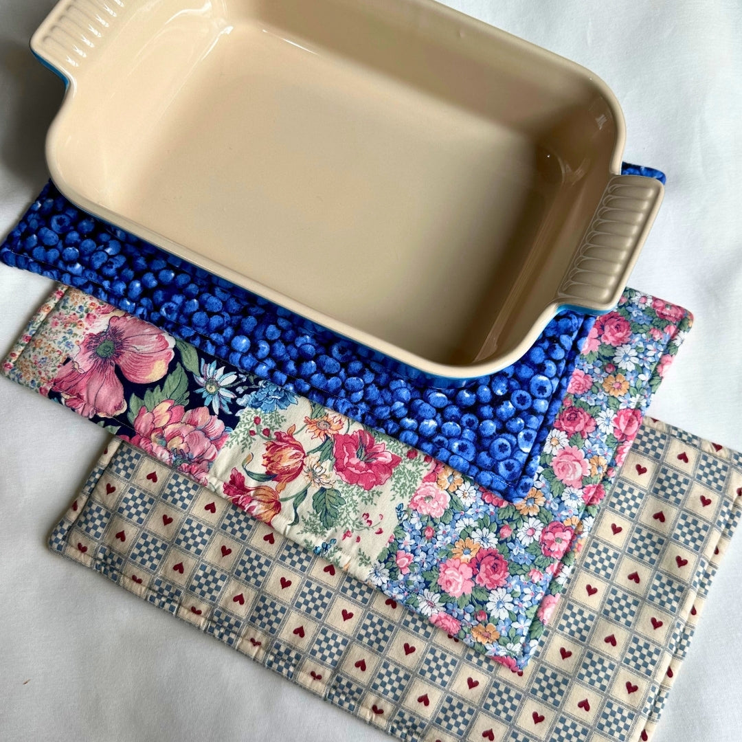 Upcycled Hot Pad Large Fabric Trivet