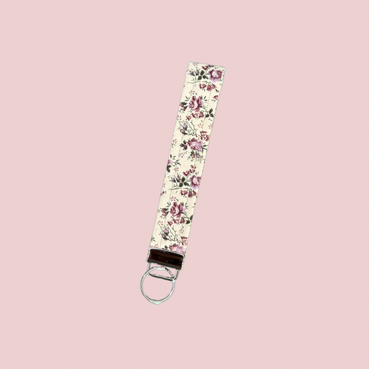 Vintage Roses Wristlet Keychain