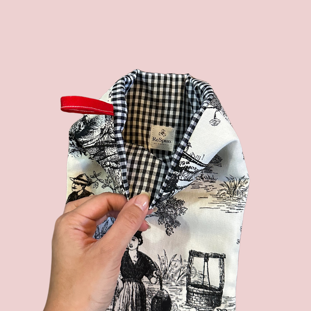 Black & White Toile Stocking