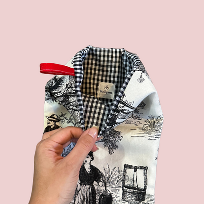 Black & White Toile Stocking